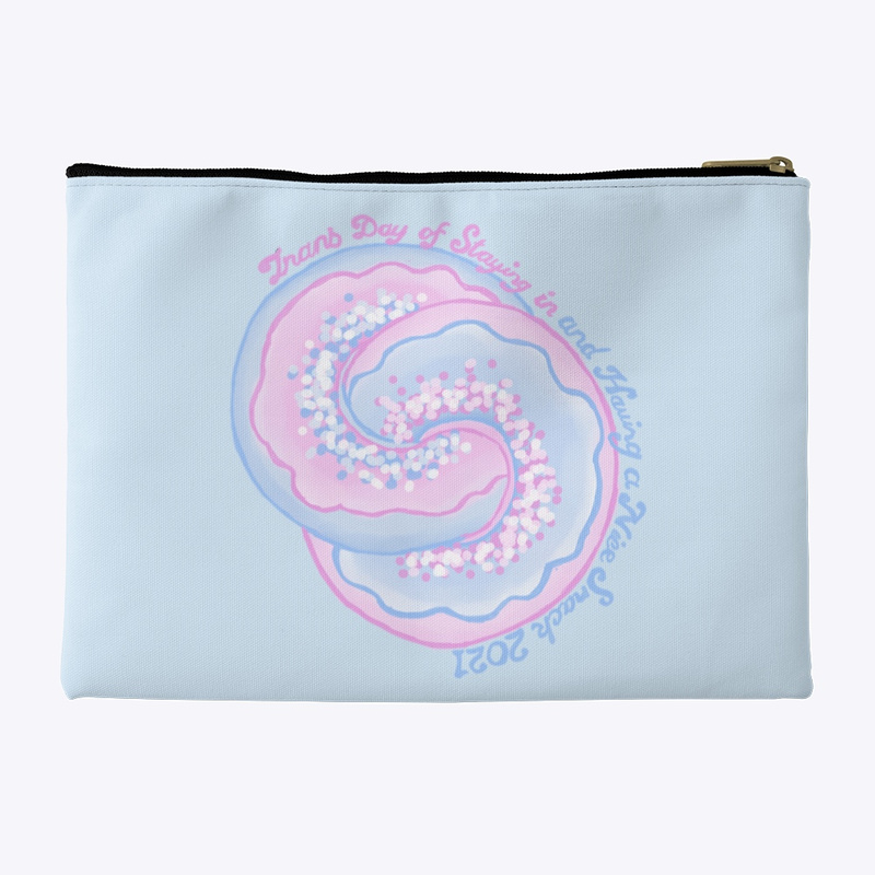 gendereveal's tweet photo. This might be my favorite merch item this month.... this little pouch has BOTH of our #TransDayofSnack designs! Available in 5 colors: https://t.co/1neNGo8RB3 https://t.co/0wfY2ja2tJ