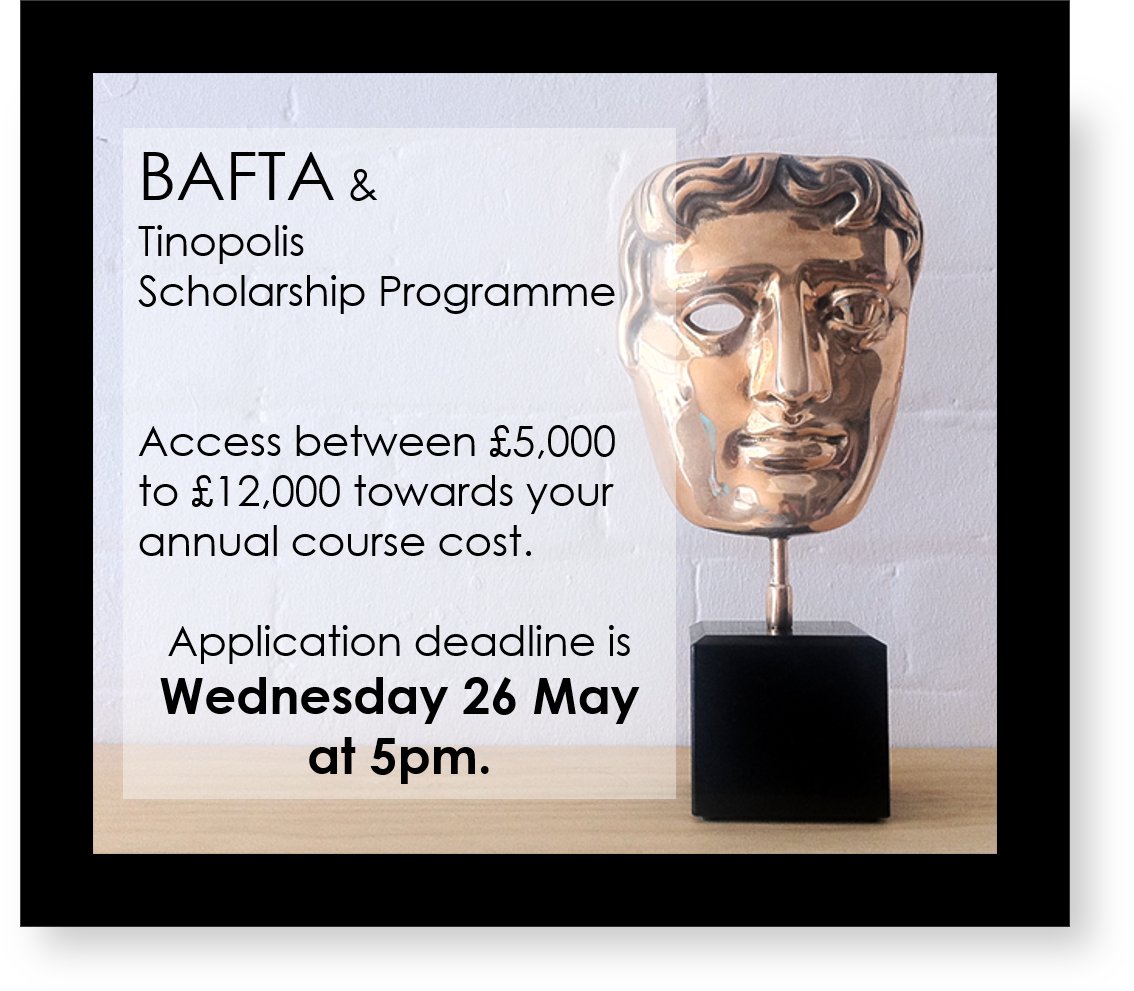 Could you benefit from receiving between £5,000 to £12,000 towards your undergraduate or postgraduate costs? The @BAFTACymru and @tinopolisgroup Scholarship closes at 5pm on the 26th of May. Apply today at: bafta.org/supporting-tal…