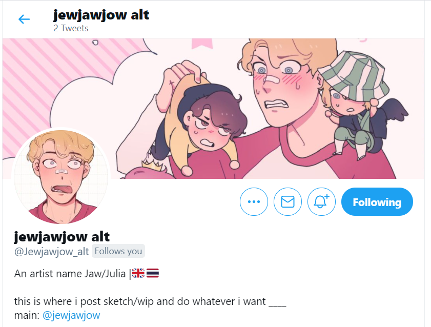 i will delate my sketch/wip and post it on my alt account from now on
go follow them if you want to know how I make art or just for random sketches I will make
please
@Jewjawjow_alt