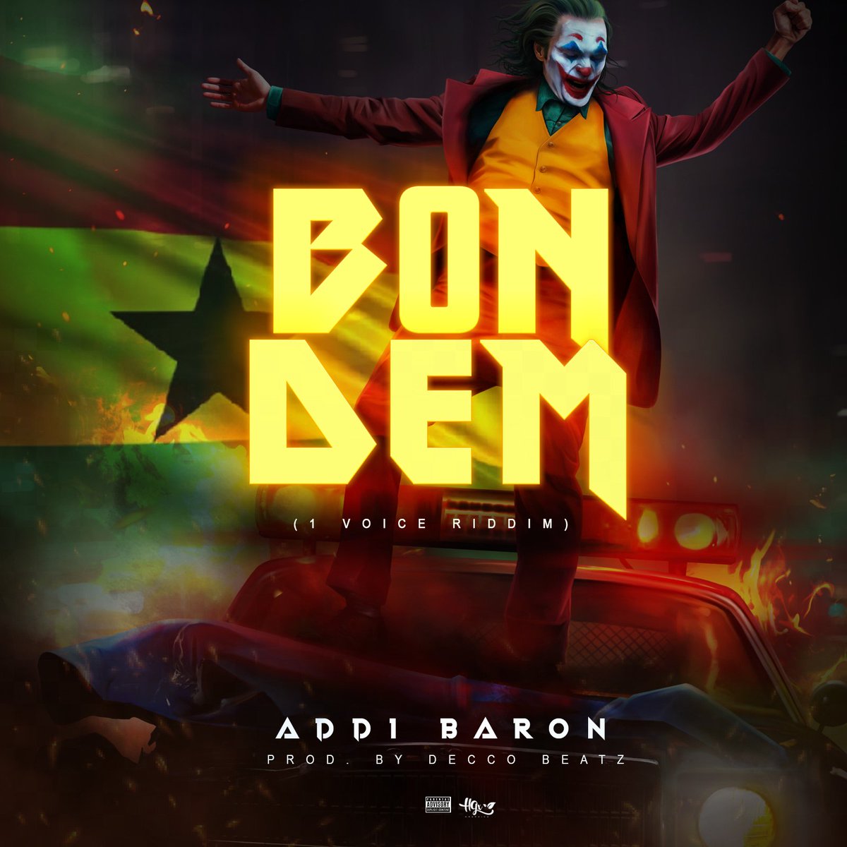 Baddaration's tweet photo. Official Cover arts Set fi di new single titled Bon Dem (1voice riddim) prod by Decco Beats inna Zimbabwe.🔥💥🔥 drops this #15th May
#uptime #BONDEM #1baron #baddaration #FixMotherGhanaNow https://t.co/irHew60XTx