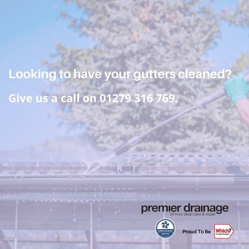 PremierDrainage's tweet photo. Looking to have your gutters cleaned? 
Then call a professional company that will get the job done quickly and efficiently. 
Call today on 01279 316 769. https://t.co/cJBWjbOaCc
