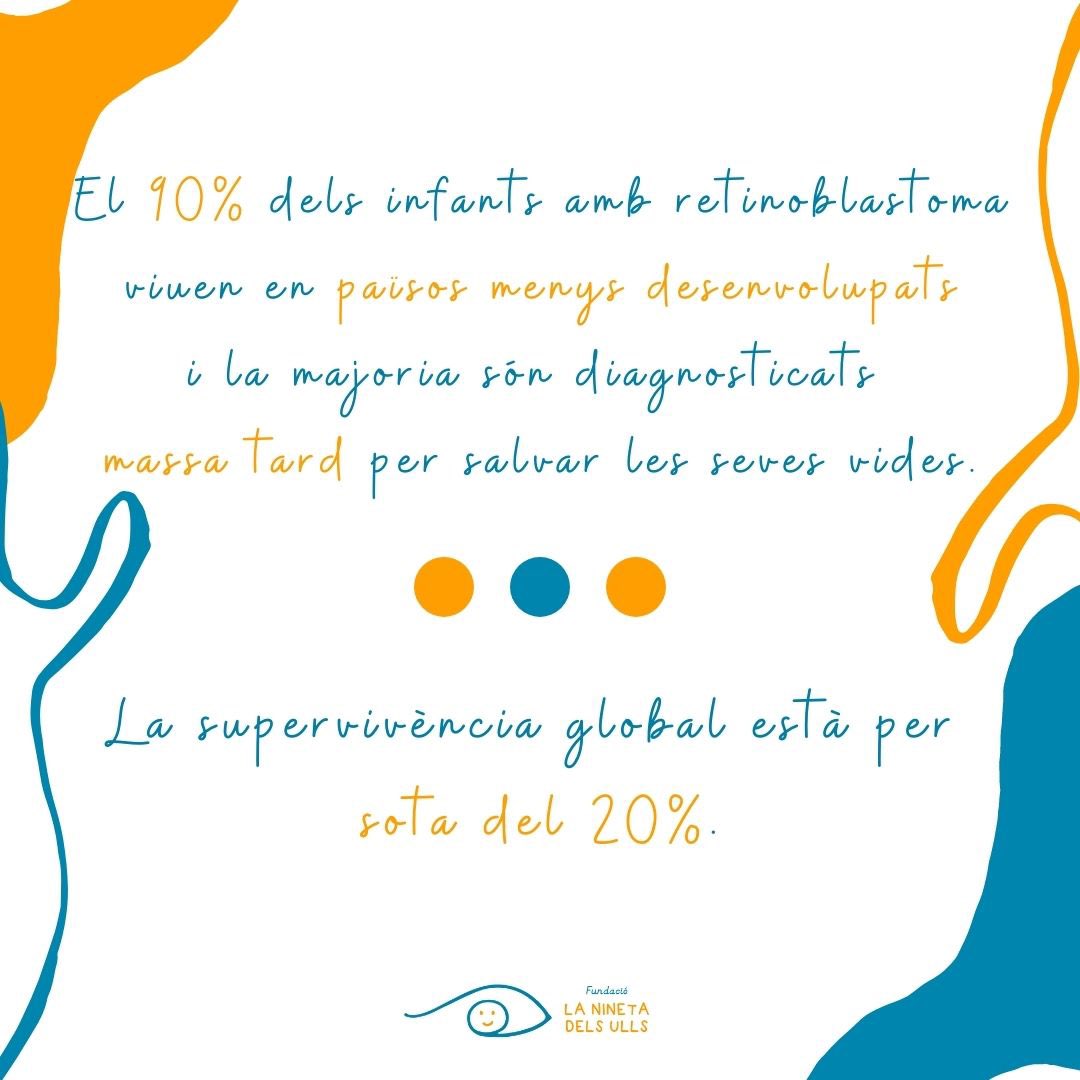 laninetadelsull's tweet photo. ‼️¿Sabíais que la supervivencia global del retinoblastoma está por debajo del 20%?
El 90% de los niños con retinoblastoma viven en países menos desarroçlados y la mayoría son diagnosticados demasiado tarde para salvar sus vidas.
#WorldRBWeek https://t.co/ydK3Kx9A5f
