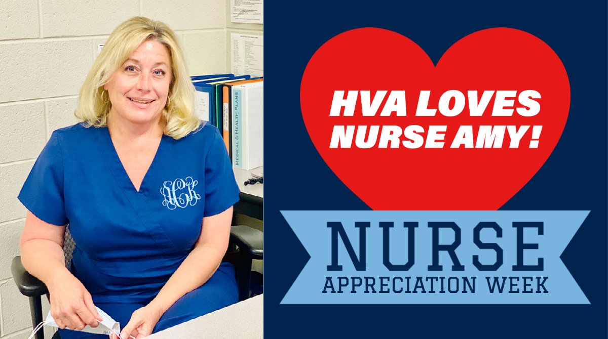 Not all heroes wear capes. This school year would not have been possible without our school nurse, Amy Campbell. #HVHawkNation @HVAPrincipal