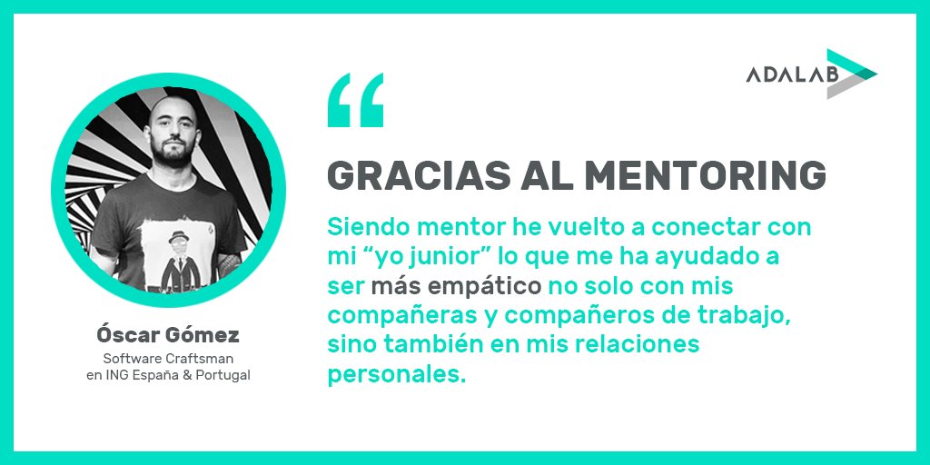 ⚡ Hace un par de promociones dimos la bienvenida a los #mentores: Contar con ellos como #aliados abre nuevas puertas a las #adalabers en su crecimiento profesional y hace que el mensaje de @adalab_digital de crear un sector tecnológico diverso, llegue más lejos.
