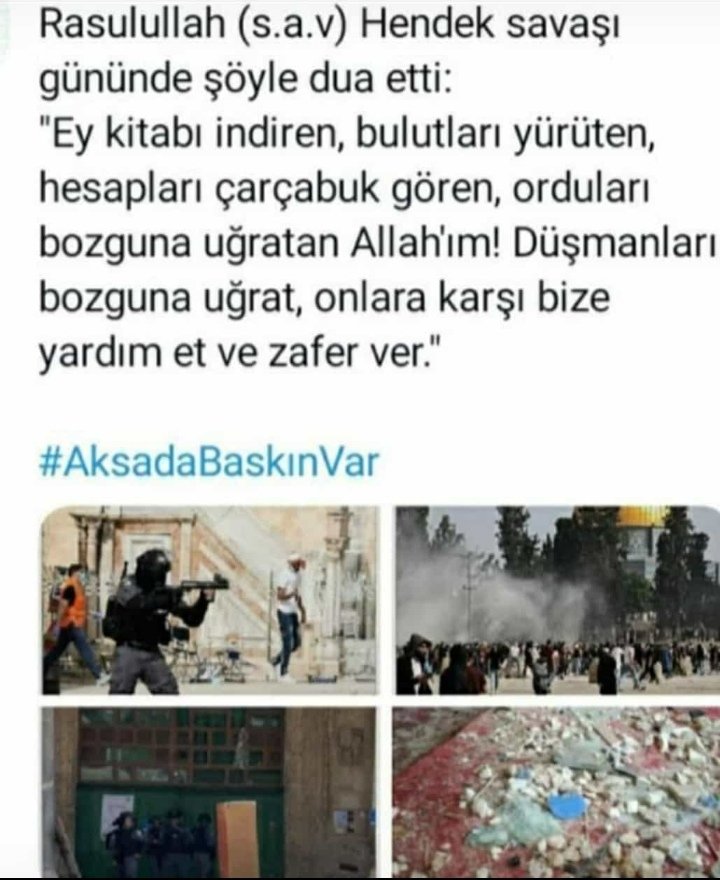 khyselin's tweet photo. Allahım mübarek günde zulm eden zalimi kahru perişan eyle 🤲 🇹🇷 #MescidiAksaYanlızDeğildir #KudusBizimdir
#Kahrolsunİsrail
#MescidiAksa https://t.co/ZqJRE0FKqh