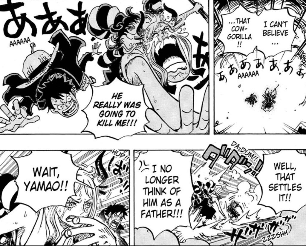 We also know that Yamato had hope that Kaido values them as his child. A desperate cling to be loved by Kaido in some way or fashion.
