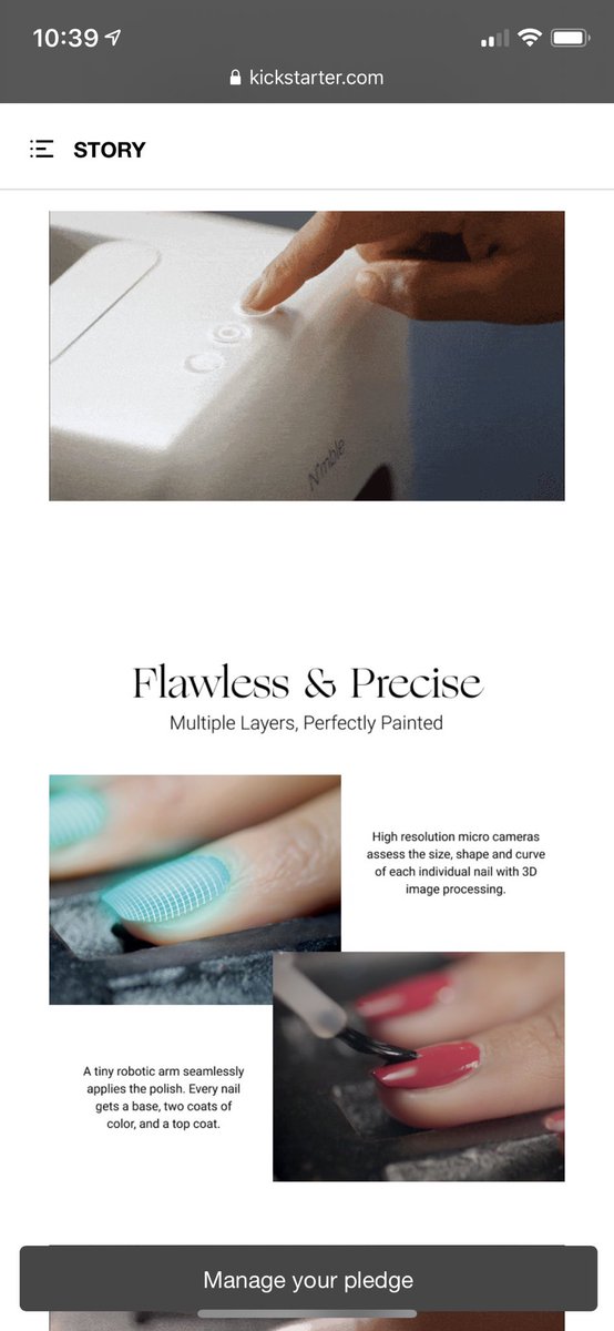 Holy cow it’s a fingernail painting ROBOT. Welcome to the future, kids: nimble-salon-quality-nails.kckb.st/6c663e1d