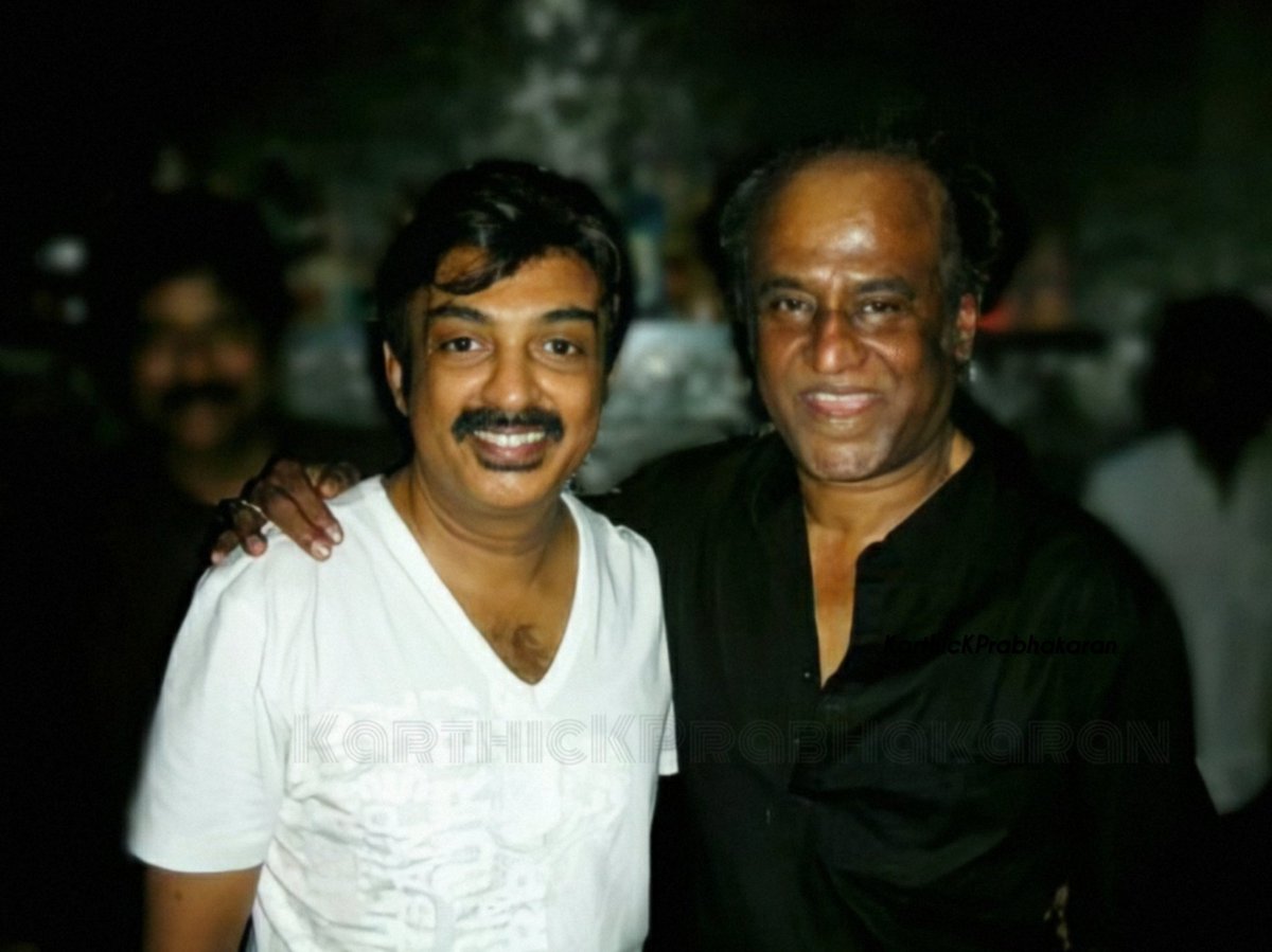 #Mohan with #SuperStar #Rajinikanth 😊

#HBDMohan
#HappyBirthdayMohan