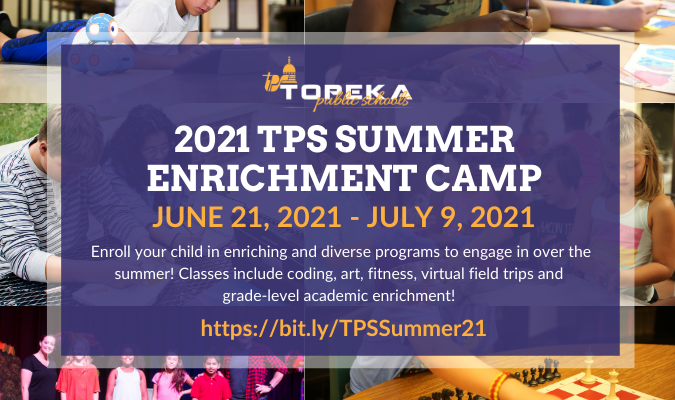 TPS_501's tweet photo. Enroll your child in enriching and diverse programs to engage in over the summer! Join our 2021 TPS Summer Enrichment Camp today! #WeAreTPS 

Enroll by clicking the link below.👇
https://t.co/bLQcjv2K3z https://t.co/eMdXt14EXP