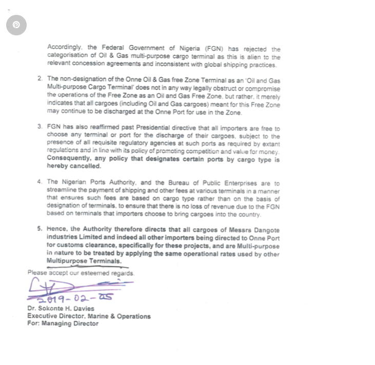 Tutsy22's tweet photo. EXPOSED: How the Nigeria Ports Authority, under Hadiza Bala Usman, gave Aliko Dangote, an edge above his competitors and also exempted him of sacrosanct charges.

#Hadizagate https://t.co/YATx9aVfwu