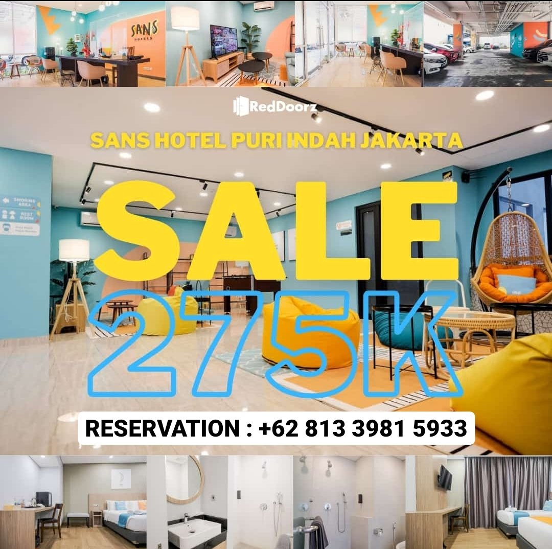 SANS HOTEL PURI INDAH JAKARTA, yuk yang mau booking bisa reservasi ke 081339815933 ya
#sans #sanshotel #sanshoteljakarta #Jakarta #bandung #hotel #staycation #liburan #nginep #murah #diskon #promo #reddoorz #hotelmurah