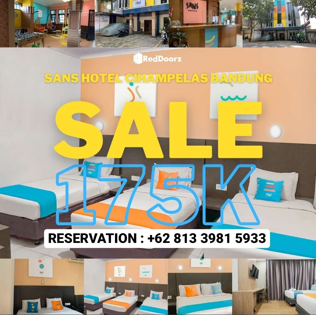 SANS HOTEL CIHAMPELAS BANDUNG, yuk yang mau booking bisa reservasi ke 081339815933 ya
#sans #sanshotel #sanshotelbandung #cihampelas #bandung #hotel #staycation #liburan #nginep #murah #diskon #promo #reddoorz #hotelmurah