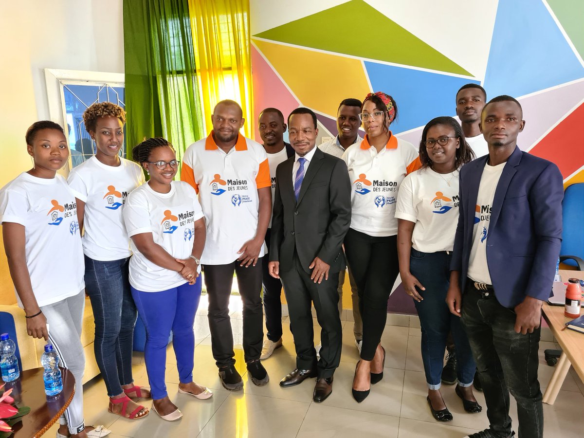 MDJeunes's tweet photo. "Impressionants la vision et le travail déjà accompli par la @MDJeunes en si peu de temps. Bravo. Ensemble avec les parties prenantes, nous pouvons contribuer à  une jeunesse saine, libre de #VBG, compétente et active" a dit Mr @tiemrich https://t.co/RfuYcKfTCP