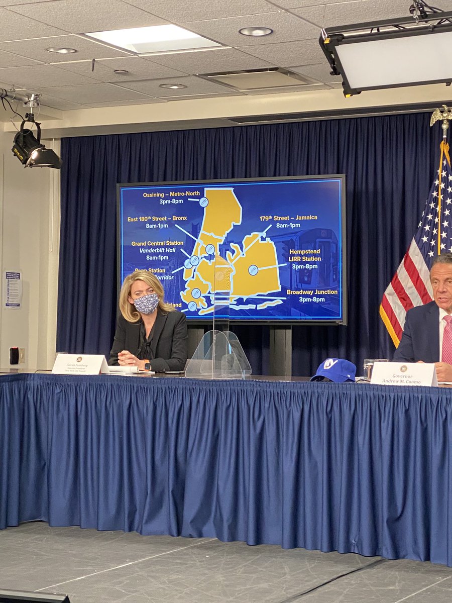 luisferre's tweet photo. NEW: New Yorkers will get a free 7-day Metro Card if they get a vaccine at new MTA vaccination sites.
Two free one-way trips for shots in LIRR and Metro-North. https://t.co/qB1vvb1Ff0