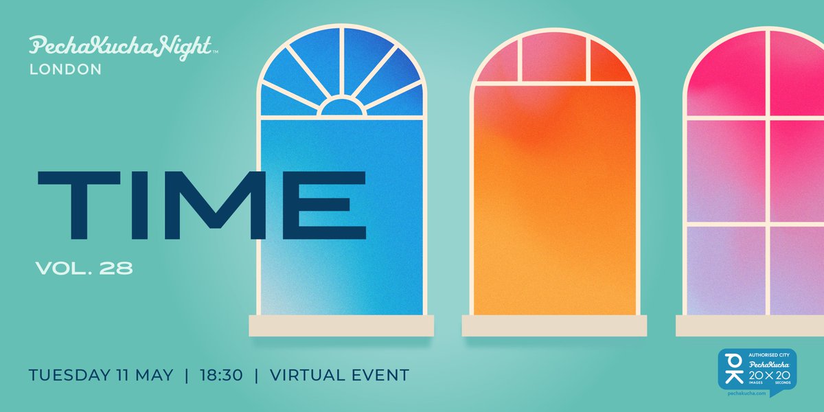 Calling all PechaKucha People! Pechakucha Night London Vol. 29 - Time The countdown is on until 18:30 GMT on Tuesday 11th May when <a href="/PKNLDN/">PechaKucha London</a>  will be joined by inspiring speakers talking about how they have interpreted, displayed, and experienced time. 

pechakucha.com/events/london-…