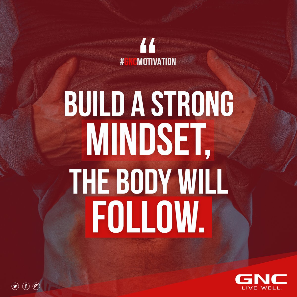 Mind > Body
What are your favorite ways to get your mindset right? Drop it in the comments 👇

#GncLiveWell  #HealthyLifeStyle #Supplements #Vitamins #Healthyliving #MondayMotivation