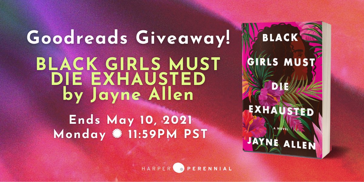 For fans of romance and chick-lit with a conscience, today is your last day to enter for a chance to win a galley of BLACK GIRLS MUST DIE EXHAUSTED by <a href="/JayneAllenSaid/">Jayne Allen</a>, her upcoming novel about modern womanhood, friendship, and ambition!
goodreads.com/giveaway/show/…