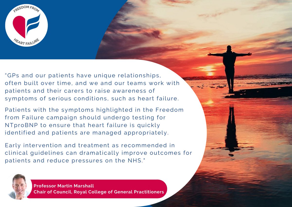 BSHeartFailure's tweet image. Heart failure is a long-term condition needing lifelong support. Everyone needs to know what it is, how to recognise it and when to seek help to optimise outcomes. Thank you @martinRCGP @rcgp #freedomfromfailure #theFword #HeartFailureAwarenessWeek