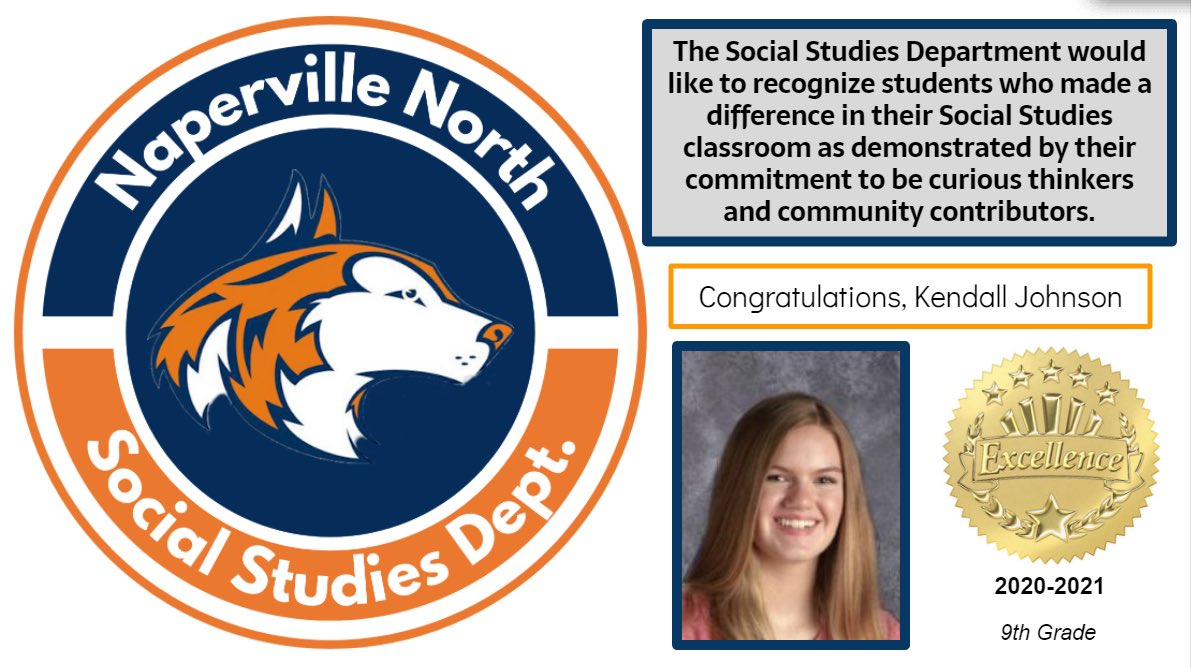 This month the NNHS Social Studies Department will recognize students who have gone above and beyond this year in their Social Studies courses to be engaged and make a difference ! Shout out to these two students... more shoutouts to come!#NNHSsocialstudies #203unites #bethespark