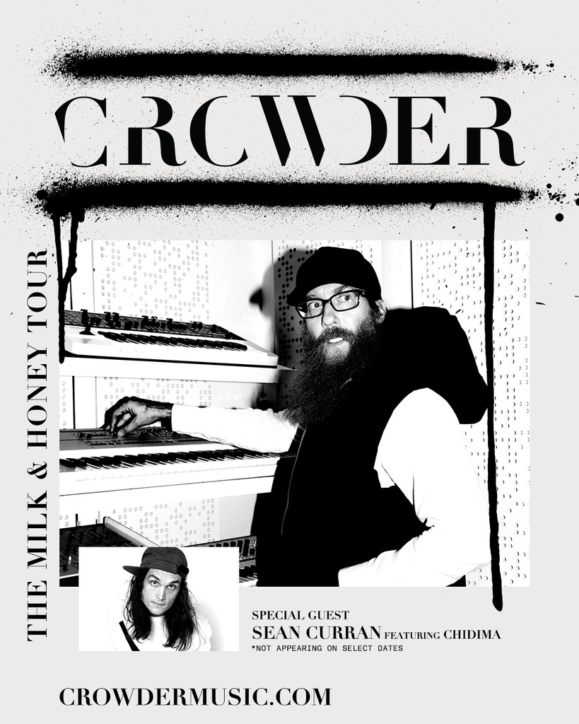 crowdermusic's tweet photo. We’re finally getting out of the basement! We can’t wait to see you fantastic folks in person for The Milk &amp; Honey Tour this fall! It’s going to be a family reunion like no other. Tickets go on sale Friday at 12 PM EST - see you there! https://t.co/9qg2H8lr84