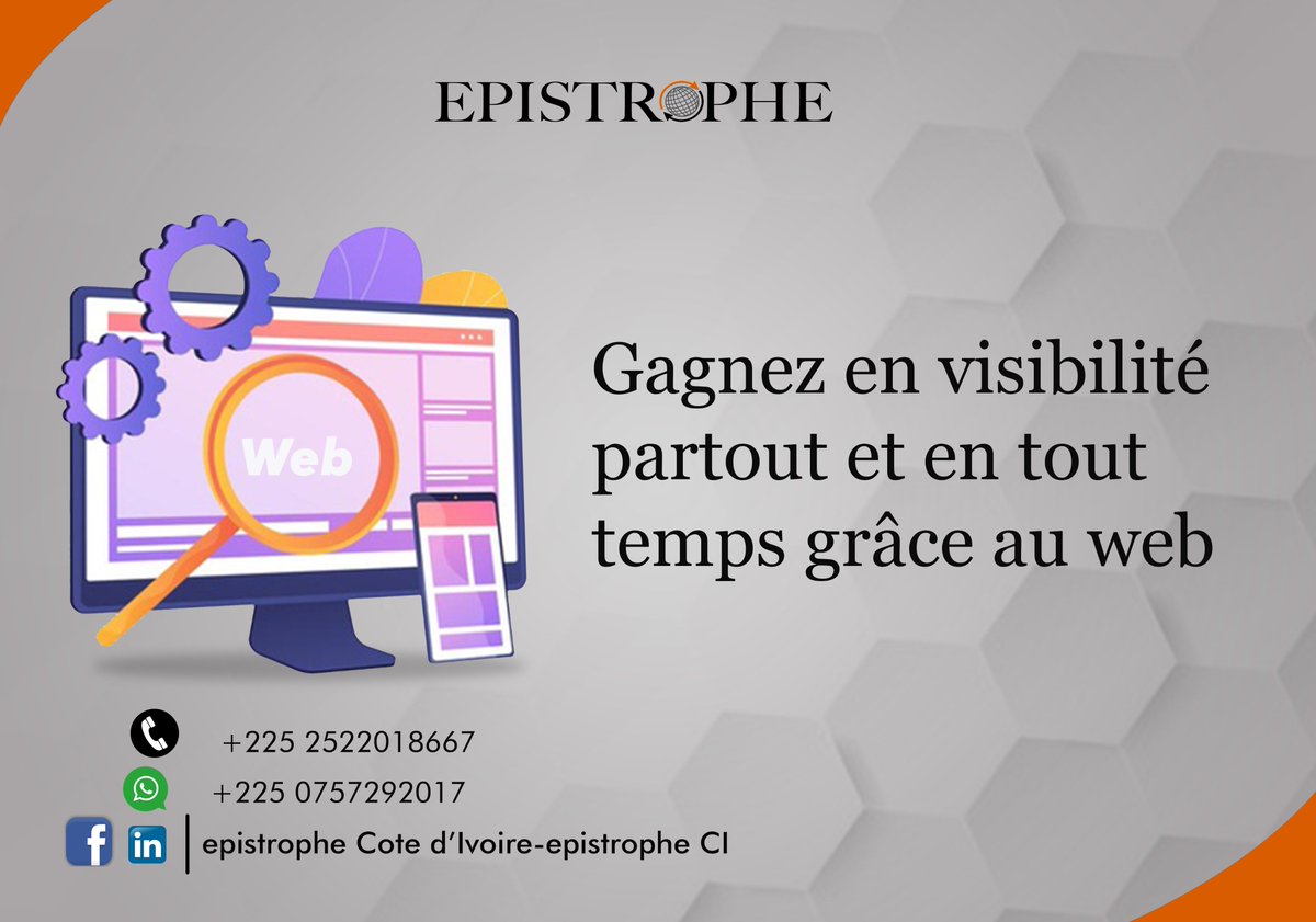 EpistropheCI's tweet photo. Touchez une plus grande zone de chalandise grâce à un site web professionnel.
Passez maintenant à la vitesse supérieure, contactez nous.
WhatsApp: 0757292017
Fixe: 2722416174 / 2522018667
#NomDeDomaine #HébergementWeb
#SiteWeb #CommunicationDigitale
#SEO #CI #SSL #MailPro https://t.co/P049zFuz6W