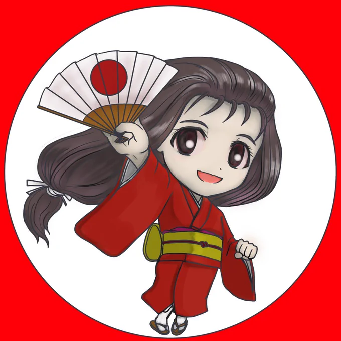 そういえばずっと線画のまま放置してたアイコンを塗った #イラスト #アイコン