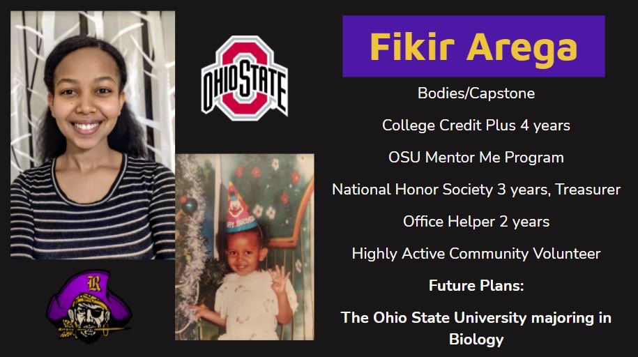 Excited to start this week showcasing seniors, Alexis Campbell, Melissa Martinez, and Fikir Arega!  Congratulations!💜#ReynProud