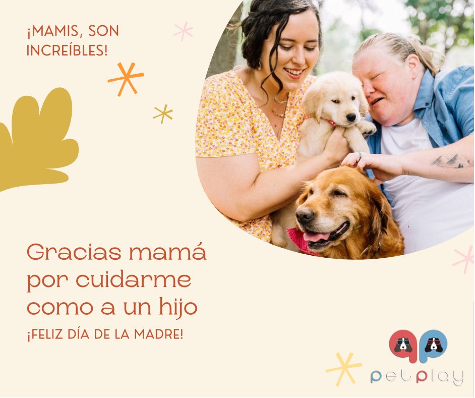 Un woouf enorme y muy especial a todas las hermosas mamás que tienen perrhijos 🐶 #PetPlay 

#felizdiadelasmadres
