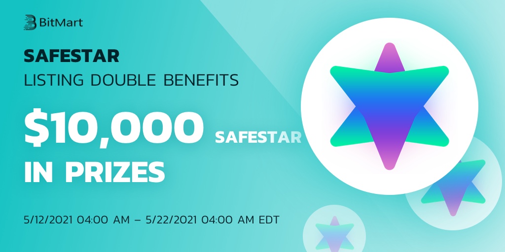 🎉 To celebrate the listing of Safestar (SAFESTAR), we are giving away $10,000 SAFESTAR for users who follow <a href="/SafeStar_/">SafeStar</a> Twitter and join SAFESTAR Telegram group and join our trading competition event!

👉 Details: support.bmx.fund/hc/en-us/artic…