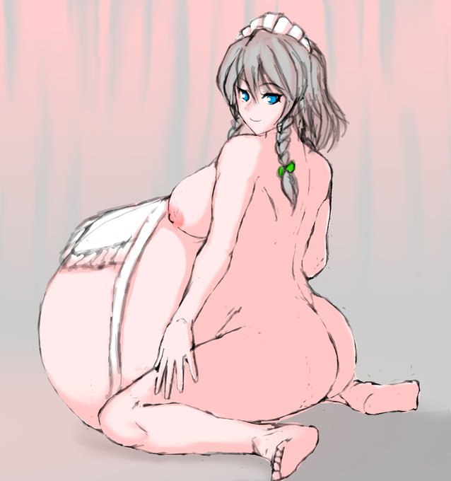 描いてた時はメイドの日だったので…咲夜さん。割とメイドのキャラクターで真っ先に思い浮かべるキャラだと思います。
It was a maid's day when I was drawing this... Sakuya. I think she's the first character that comes to mind when I think of relatively maid characters. 