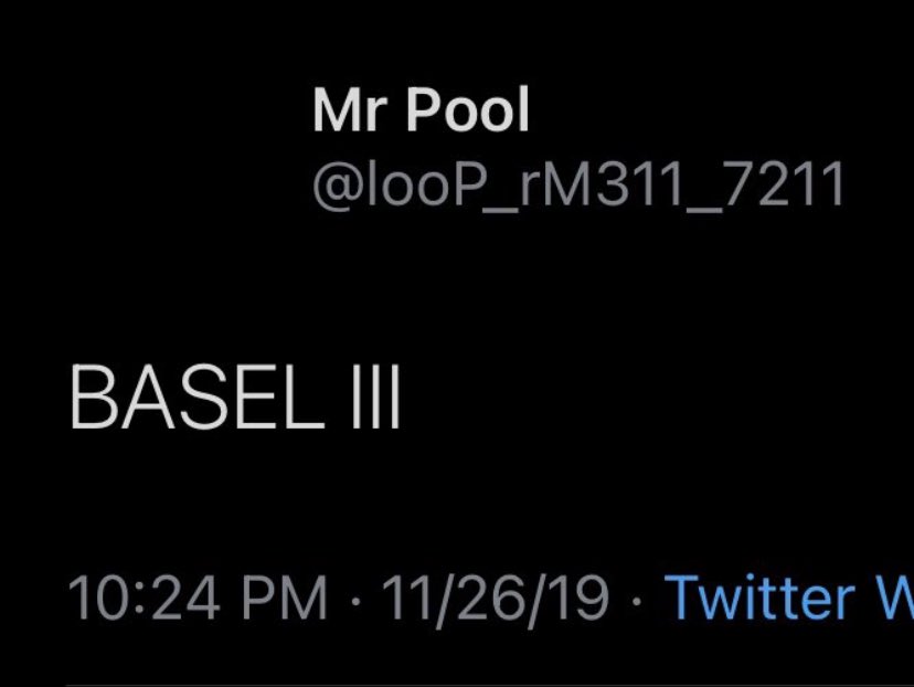 PRX113's tweet photo. BASEL III effective at June 2021 👀 https://t.co/zv06JfV9Qa