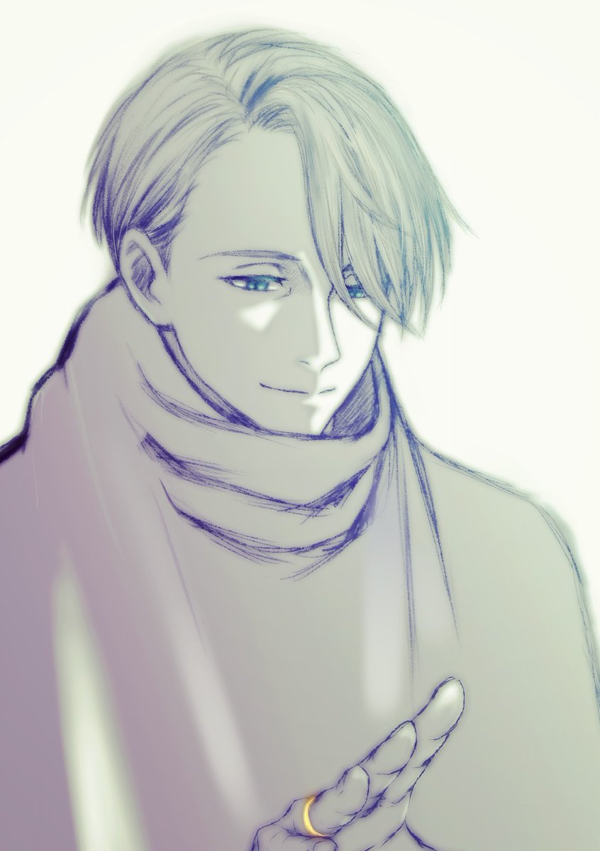 模写(一番すきな表情)＋想い
あれ、ヴィクトルってこんな顔だったっけ･･･