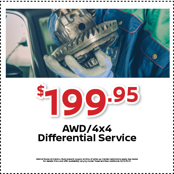 Route46Subaru's tweet image. May Service Special! $199.95 AWD/4X4 Differential Service. Click
bit.ly/2Al4lXx
.
.
#route46subaru #subaruservice #differentialservice #servicespecial