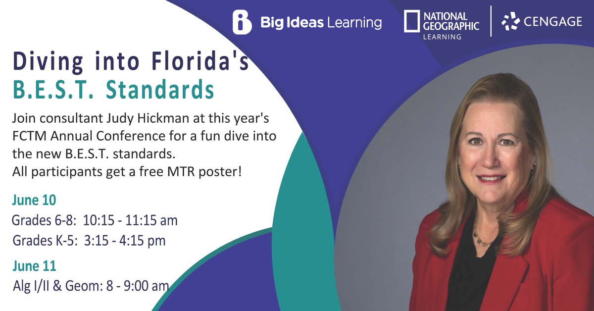 Be sure to join Consultant Judy Hickman at FCTM to dive into the B.E.S.T. standards!