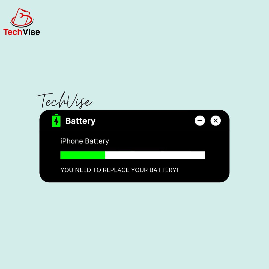 TechViseUK's tweet photo. Battery not lasting as long now? It’s time to replace it today!

DM us or contact us at +447405 442655 to book your repair now!🗓 https://t.co/e1FSCIngsx