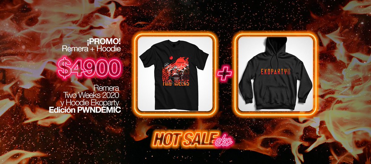 ekoparty's tweet image. ¿Tenés ganas de completar tu look #pwndemic con nuestro hoodie?

¡Aprovechá AHORA el #HotSale de la #eko y armá tu oufit modo #hacker!🔥

shop.ekoparty.org/productos/comb…🤔