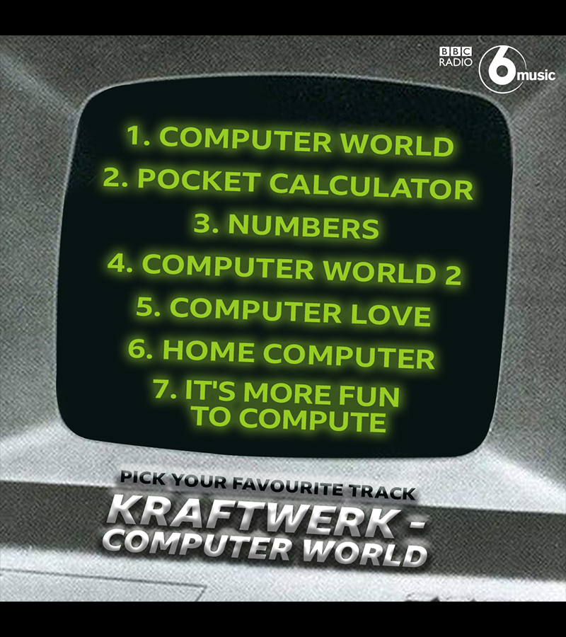 Computer World by @kraftwerk turns 40 today 🎂 The record is the 8th studio album by the German electronic legends and was ranked the second best album of 1981 by @NME What’s your favourite track from this classic?