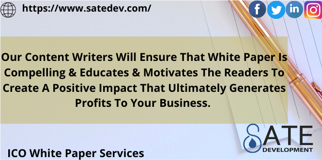 satedevelopment's tweet image. For further info about ICO White Paper Services, visit us @ satedev.com/white-papers/
satedev.com
#BestICOWhitepaper  #Blockchain #WhitePaper 
#ICOWhitePaperService #SateDevelopment