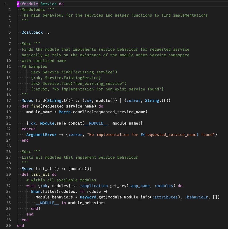 RudoCris's tweet photo. @sb_engineers @sprsmpl @davydog187 Hey, I was recently solving the same problem. But without persistent storage. Just looking up for the existing implementation of the behaviour amongst the modules. Now I wonder if :persistent_term is more optimal for the task https://t.co/jhao1n6bCt