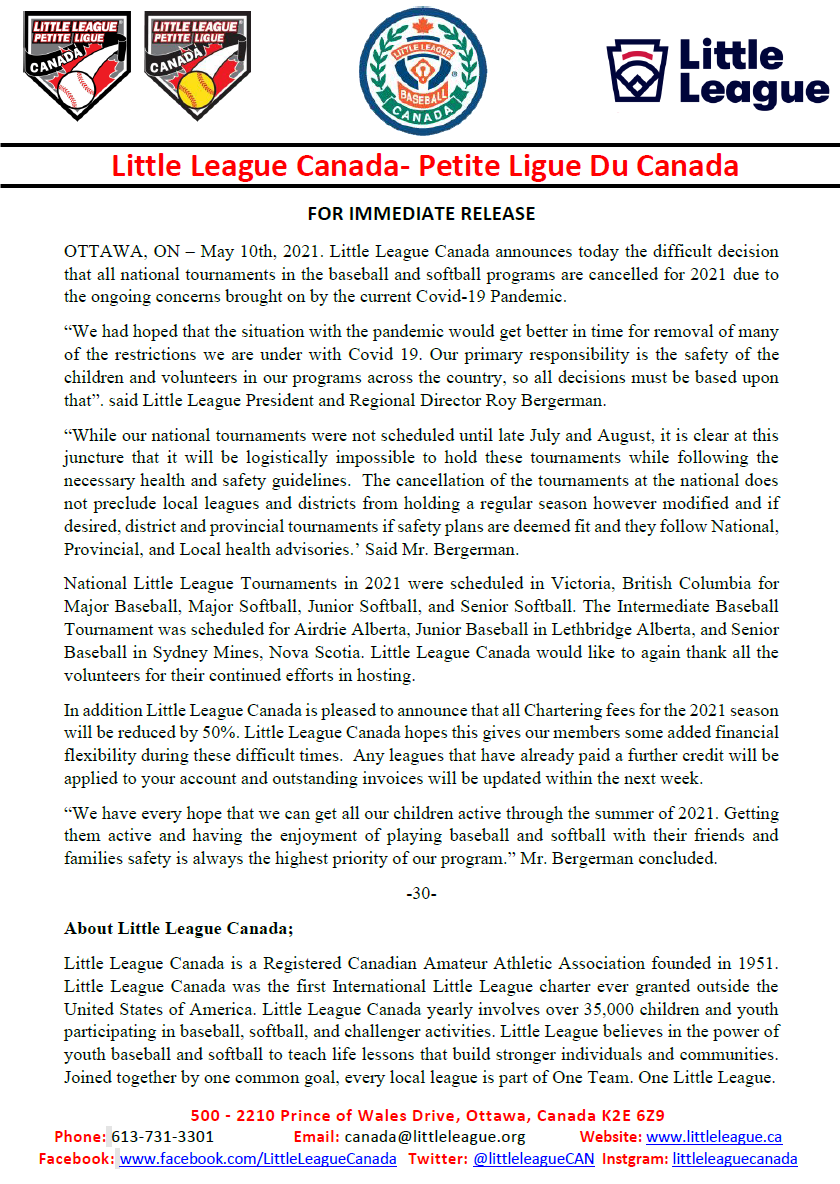 Little League Canada tweet media