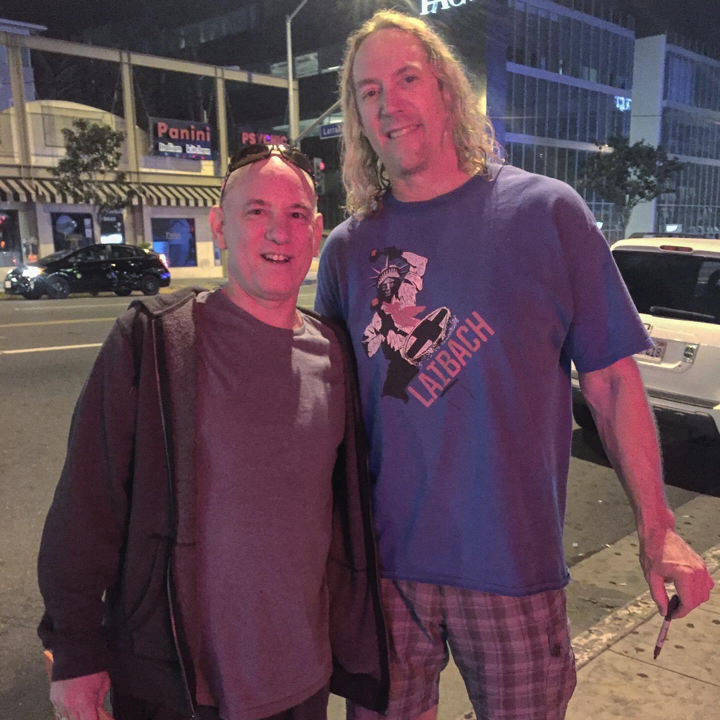 Happy Birthday to Danny Carey! Seen here with an obsessed fan outside the Viper Room at 3 AM back in 2016. 