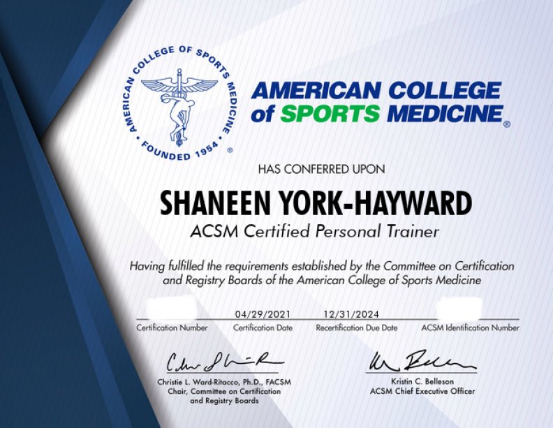 Check me out 😉 #acsmcertified