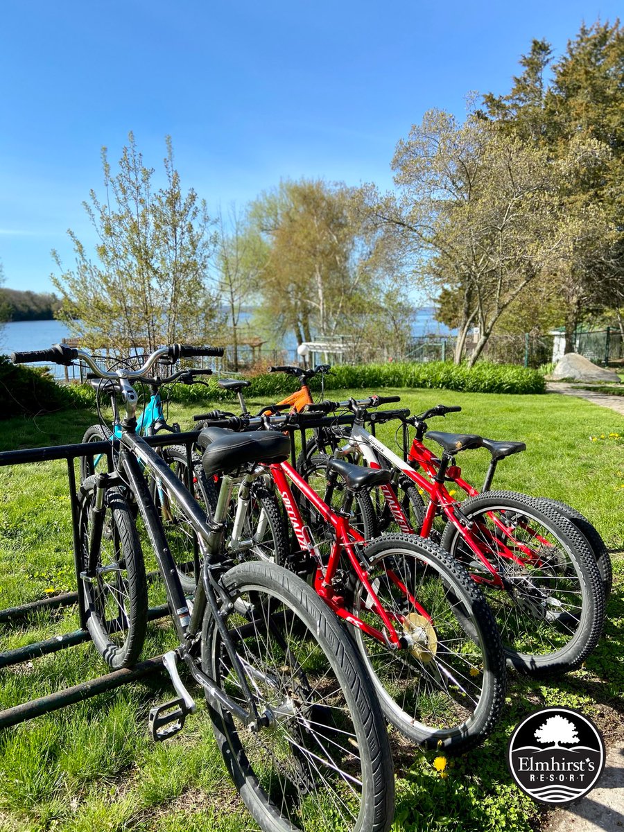 ElmhirstsResort's tweet photo. Polished up, ready to roll... when we can! Adventure tools 🚴
#CycleKN #BikeFriendly #BikeON #ElmhirstPlay @OntarioByBike @PtboCyclingClub @WildRockPtbo https://t.co/PNT0JfockQ