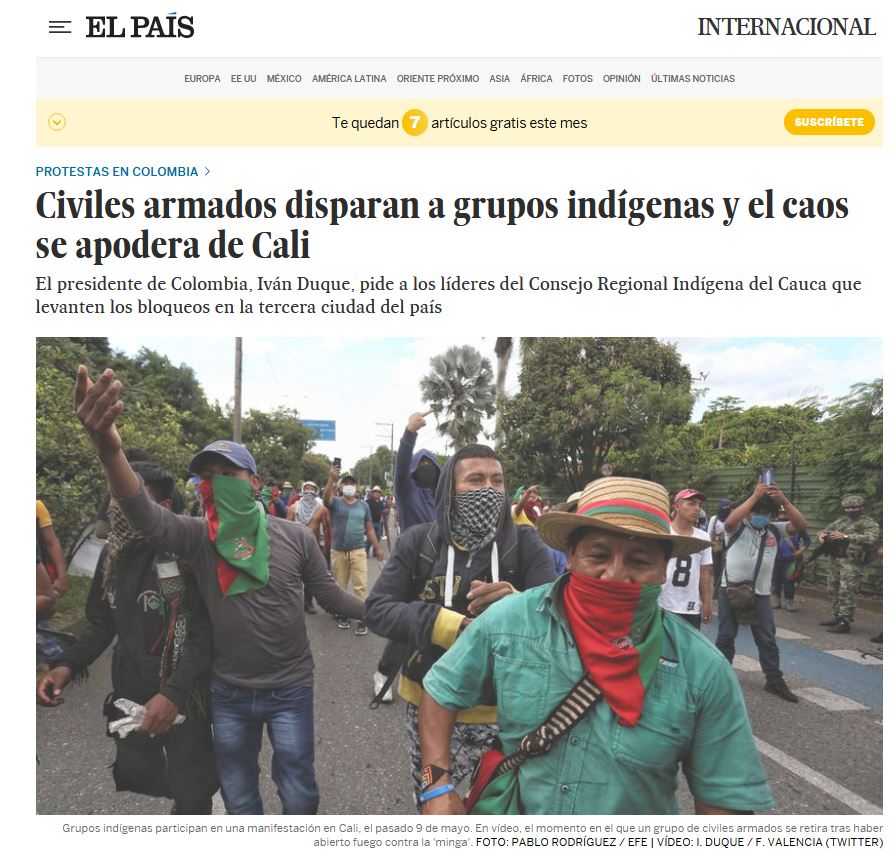 diegozamben's tweet photo. El País (Cali) vs. El País (España) https://t.co/FGWMVM1cup