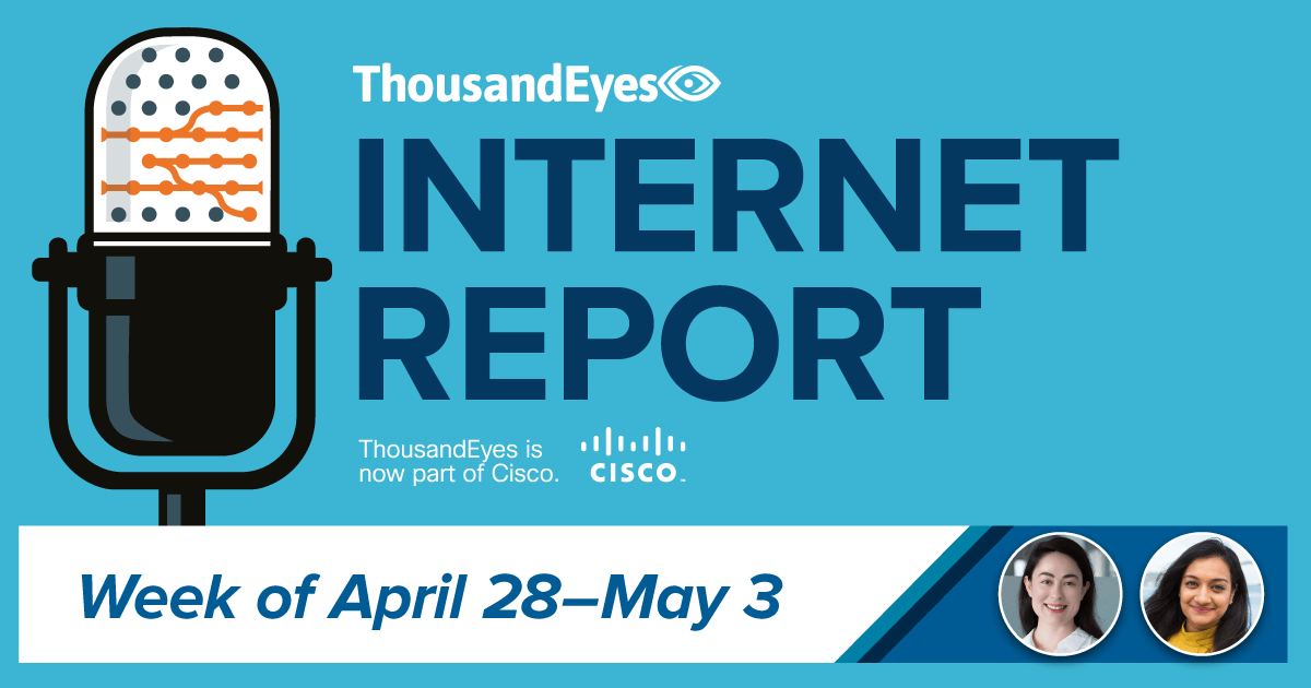 thousandeyes's tweet photo. *NEW* Ep. 37: Even Magic Can't Stop Internet Outages >> the #InternetReport looks at the outage that impacted Cloudflare Magic Transit, a relatively new offering from the CDN provider https://t.co/ceHE1IOf35 https://t.co/7zxOjNZAsn