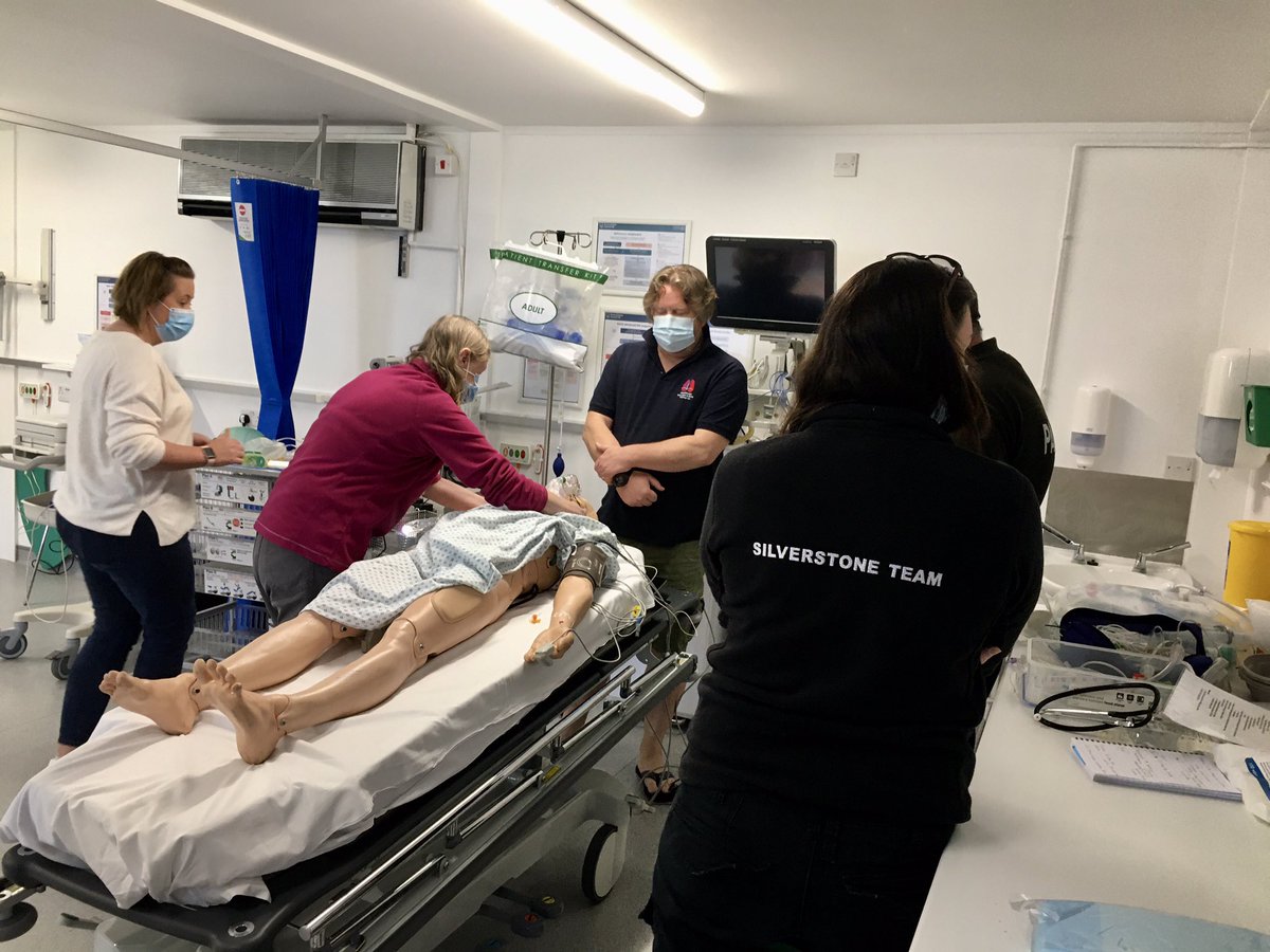 hestraining's tweet photo. Good to be back at #silverstone with the medical team teaching #RSI assist - a team approach, always good to work with these guys - thanks to @LHouslip for some excellent #sim https://t.co/u5GOAGiuzU