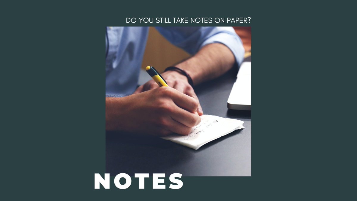 The shift to working from home has changed the habits of many workers. Going into a conference room with a notepad in hand was a common sight around the office, but now that you're remote....are you still taking notes on paper?

#wfh #remotework
