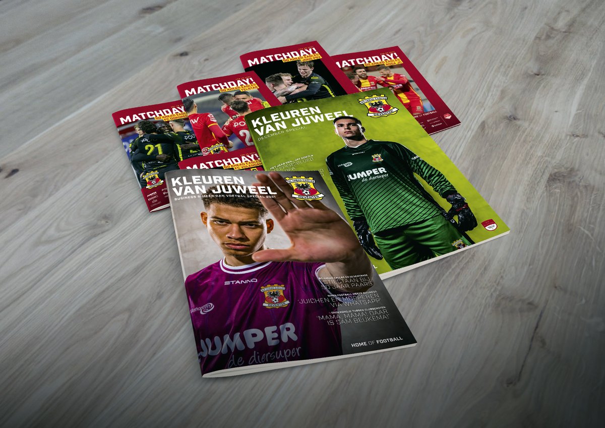 📕 | 𝗖𝗿𝗲𝗮𝘁𝗶𝗲𝘃𝗲 𝗺𝗲𝗱𝗶𝗮𝗽𝗮𝗿𝘁𝗻𝗲𝗿

Matchday en Kleuren van Juweel zijn mooie voorbeelden van de manier waarop ZPRESS de clubidentiteit van Go Ahead Eagles visualiseert.

Reden genoeg om de samenwerking met nog eens 3 jaar te continueren:
🔗 ga-eagles.nl/zpress-laat-ro…