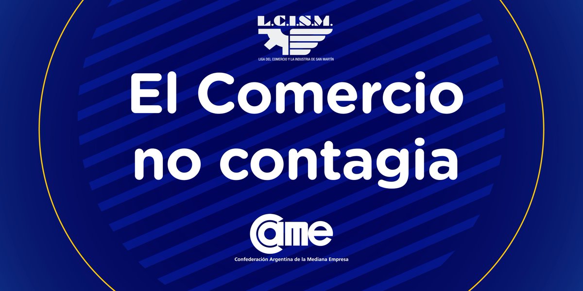 #elcomercionocontagia 
El comercio pyme cumple los protocolos y cuidados para atender al público. 
La LCISM se suma a este campaña, dado que este sector no puede cerrar, necesita seguir funcionando y mantener las fuentes de empleo.