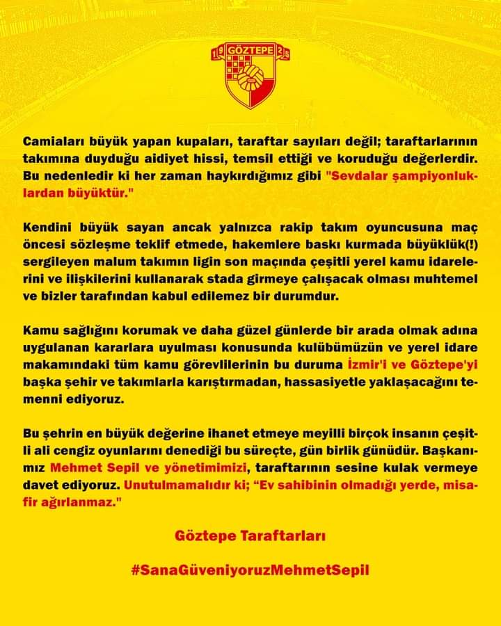 #Sanagüveniyoruzmehmetsepil